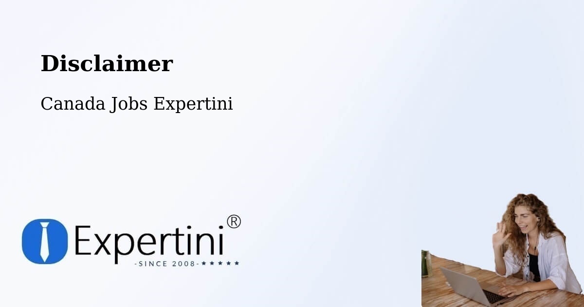 Disclaimer – North Perth - Canada Jobs Expertini